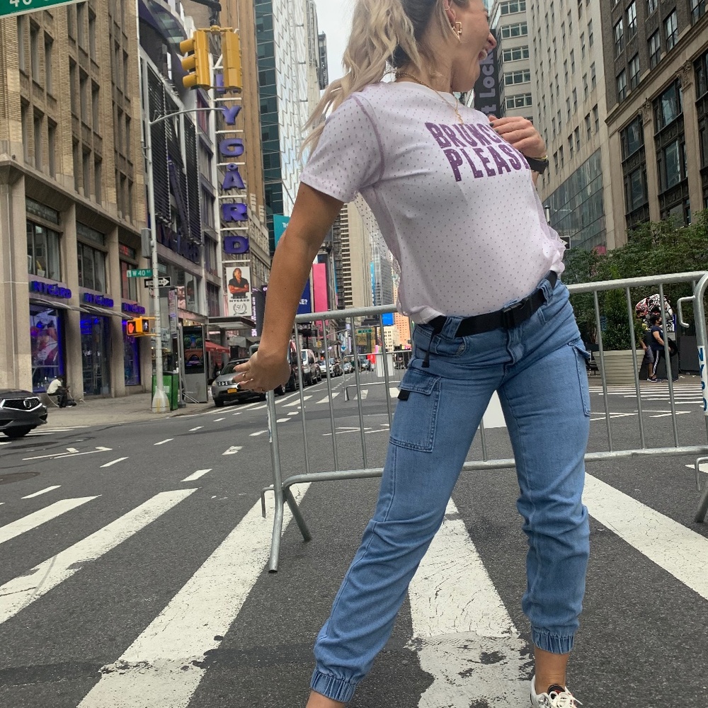 Lili Sidonio, Molly Bracken Cropped Buckle Jeans